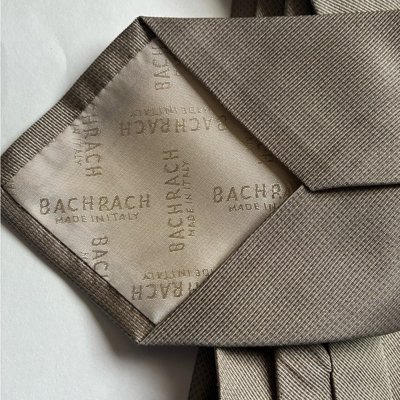 Bachrach Elegant Tan Men's Tie - Picture 5 of 7